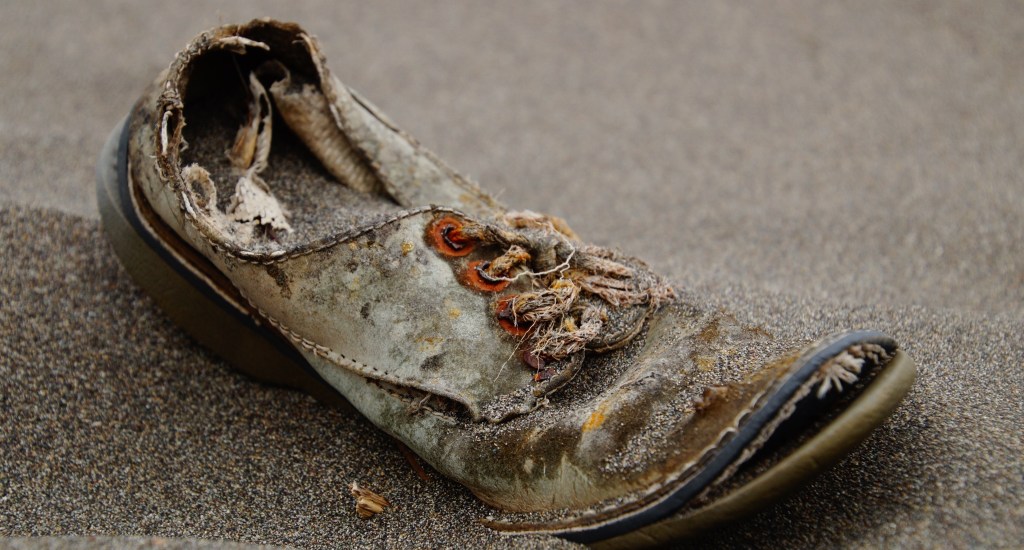 Mes chaussures sont lassées